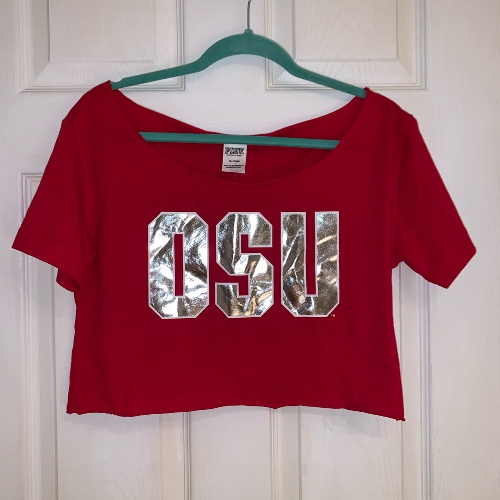 PINK Ohio State Buckeyes Crop Top - NWT